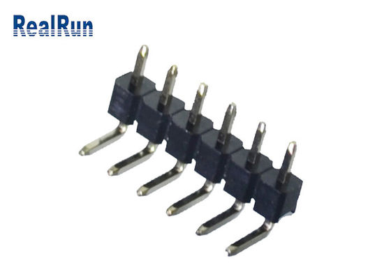 Fila del DVD de VCD de la soldadura del conector UL94V-0 de Tin Plating Nickel Pin Header sola