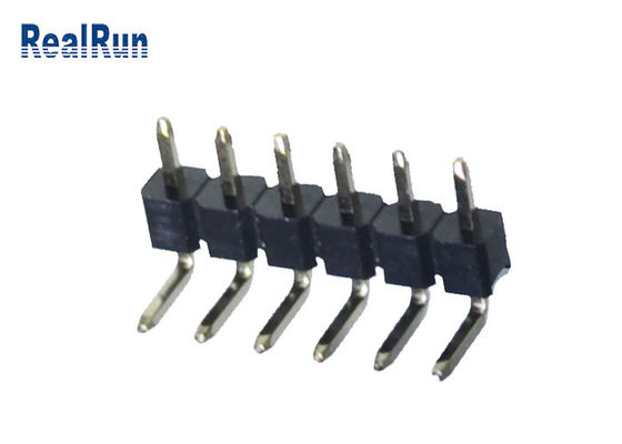 Fila del DVD de VCD de la soldadura del conector UL94V-0 de Tin Plating Nickel Pin Header sola