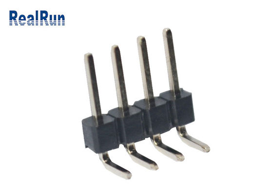 Conector macho disidente trabajado a máquina PA6T PBT LCP Pin Header de ángulo recto del PWB