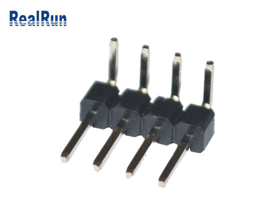 Conector macho disidente trabajado a máquina PA6T PBT LCP Pin Header de ángulo recto del PWB