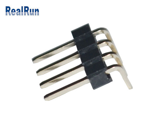 Conector macho disidente trabajado a máquina PA6T PBT LCP Pin Header de ángulo recto del PWB