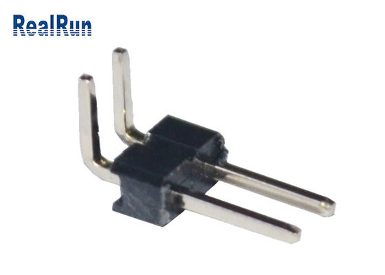Fila de ángulo recto de Pin Header PA6T H2.5mm de la resistencia de oxidación sola