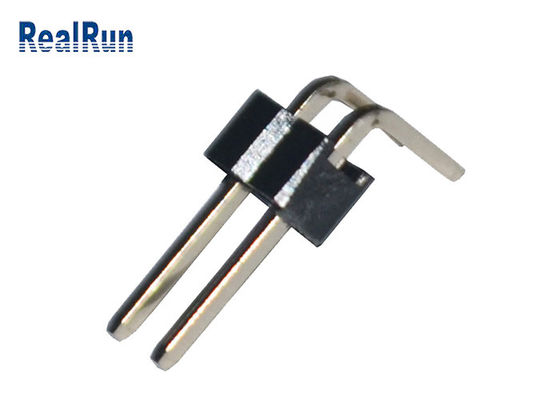 Fila de ángulo recto de Pin Header PA6T H2.5mm de la resistencia de oxidación sola