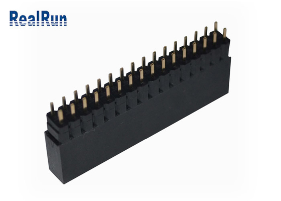 VCD 0,1&quot; fila doble 32P Golded PA6T del jefe femenino del PWB de DC500V