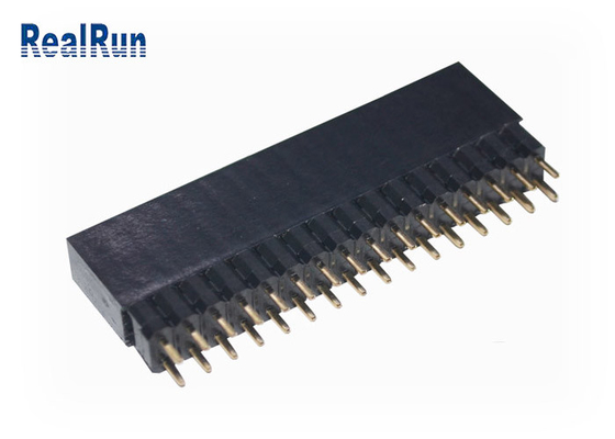 VCD 0,1&quot; fila doble 32P Golded PA6T del jefe femenino del PWB de DC500V
