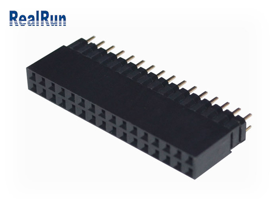 VCD 0,1&quot; fila doble 32P Golded PA6T del jefe femenino del PWB de DC500V