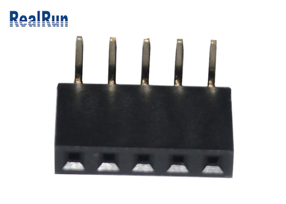 grado femenino de cobre amarillo 500VAC del conector 90 del jefe 3.0A a través del agujero para LCM LED