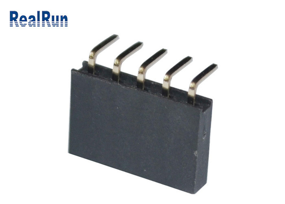 grado femenino de cobre amarillo 500VAC del conector 90 del jefe 3.0A a través del agujero para LCM LED
