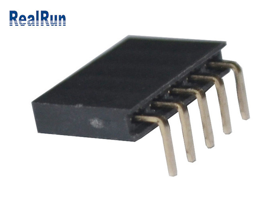 grado femenino de cobre amarillo 500VAC del conector 90 del jefe 3.0A a través del agujero para LCM LED