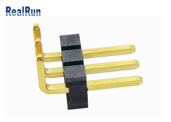 Au de cobre amarillo 3μ” Pin Header 1*3P H3.2 del SGS LCP de LCP Pin Header Connector