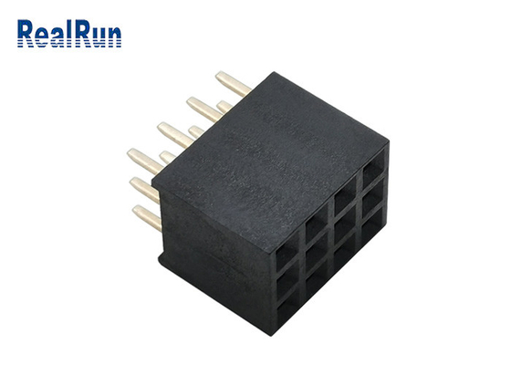 Terminal femenino de cobre amarillo DC1.5A de la fila Y del conector PBT UL94V-0 tres del jefe de PA6T