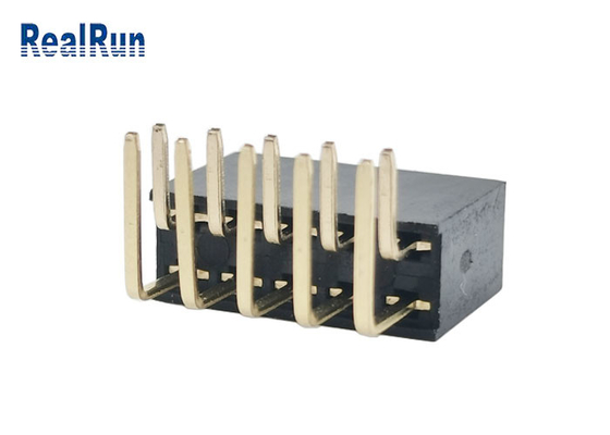 terminal femenino del conector Y del jefe 2×5P parte movible PA6T de la inmersión de la curva de 90 grados
