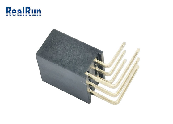 Pin femenino 1.5A del flash 2*3 del oro del terminal H8.5 del conector Y del jefe de la INMERSIÓN de PA6T