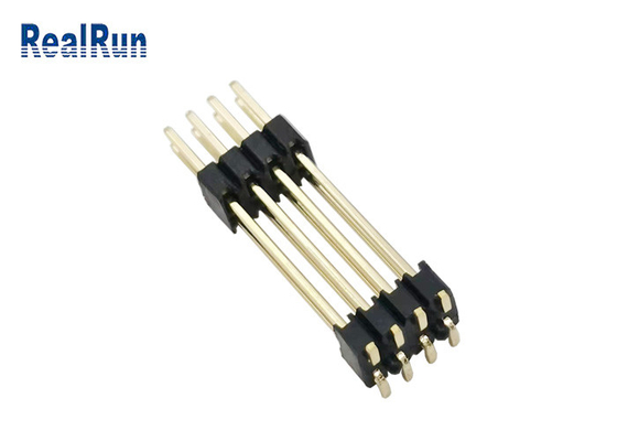 Doble capa Pin Header Connector DC500V SMT horizontal PA6T