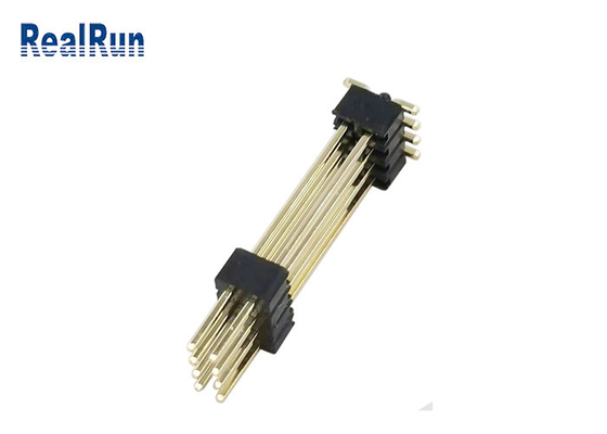 Doble capa Pin Header Connector DC500V SMT horizontal PA6T