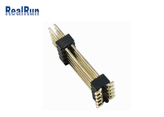 Doble capa Pin Header Connector DC500V SMT horizontal PA6T