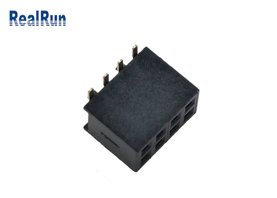 Oro femenino 1u” UL94v-0 H4.3mm LCP del conector 2*4p de SMT del jefe de 500VAC PA6T