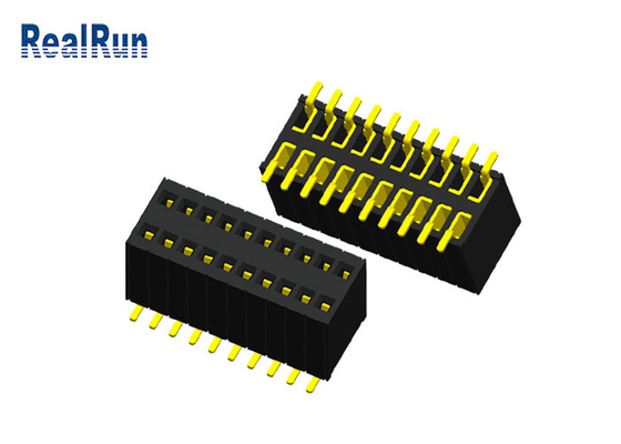 Au femenino 1μ” H5.7 del conector 20P PBT del jefe de PA6T LCP incombustible