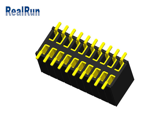 Au femenino 1μ” H5.7 del conector 20P PBT del jefe de PA6T LCP incombustible