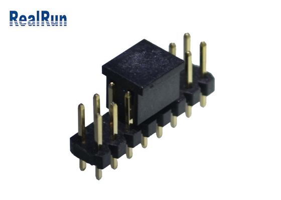 Doble capa Pin Header Connector DC500V SMT horizontal PA6T