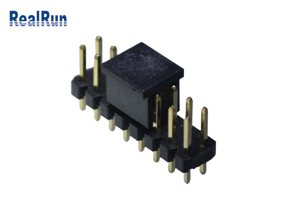 Doble capa Pin Header Connector DC500V SMT horizontal PA6T
