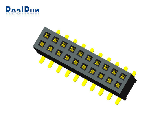 Tablero femenino del PWB del terminal del conector UL94V-0 U del jefe de PA6T 20P para subir a los conectores