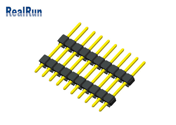 10P varón plástico dual Pin Header Connector 0,1 pulgadas PA6T PBT PA46 para el PWB