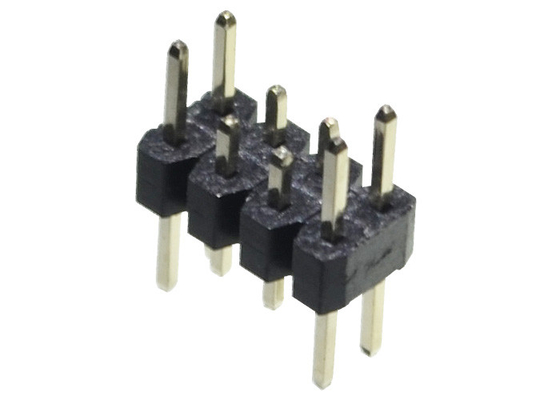 Fila doble 2,0 milímetro Pin Header 2*4P Pin Short Pin Male Black largo recto