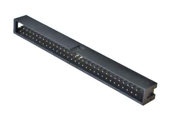 Jefe masculino recto del PWB 2X32P del flash del oro del conector H9.0 del jefe de la caja del negro de PA6T