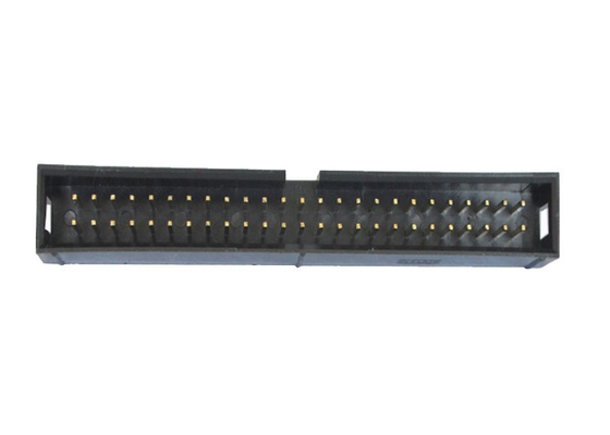 Alambre recto de cobre amarillo de la fila 50P de oro del sellado de la caja del conector dual del jefe para subir a Conenctor