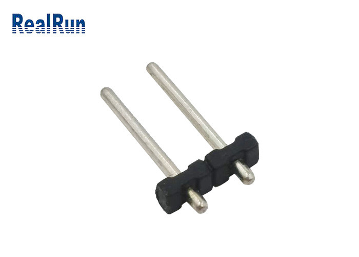 Fila de los jefes 10A de PBT 5.0m m Pin Header Round Pin Connector H2.0 1X2P sola