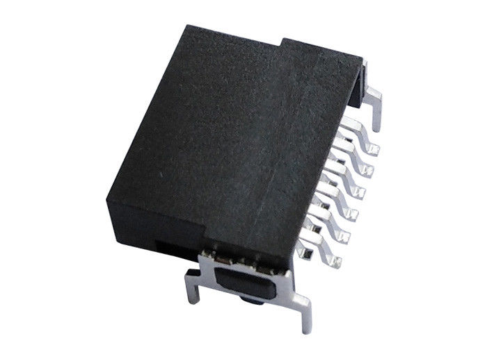 Tablero plateado oro de SMT para subir al soporte horizontal de la fila dual del conector 1.27m m