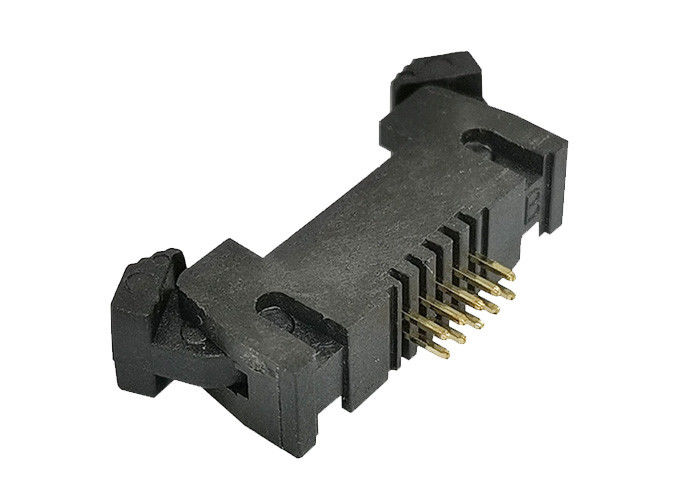 10 cable cubierto Pin de la echada del conector 1.27m m del jefe para subir al conector