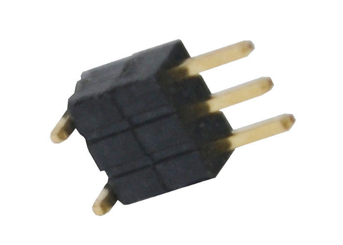 Tipo vertical de SMT del soporte del conector 1.27m m del jefe de la fila del Pin del plástico 3 solo