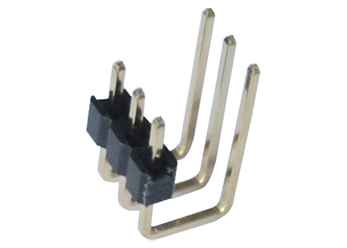 2.0m m 3 solo tipo plástico del grado U del jefe 90 del Pin de la fila del Pin del lado del conector