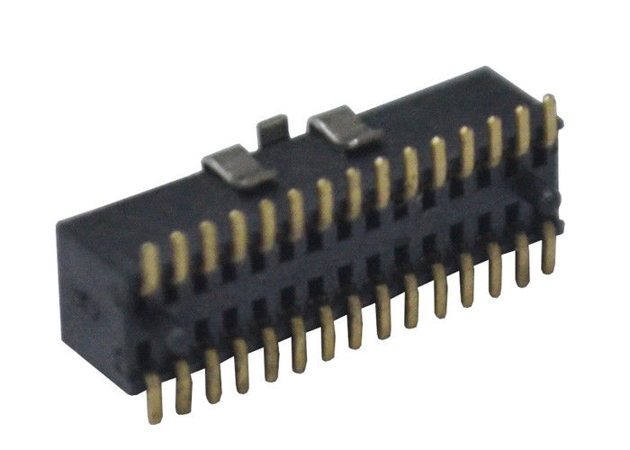 Conector hembra superficial del Pin de la fila 30 del doble del jefe del Pin del soporte con el tipo del CASQUILLO
