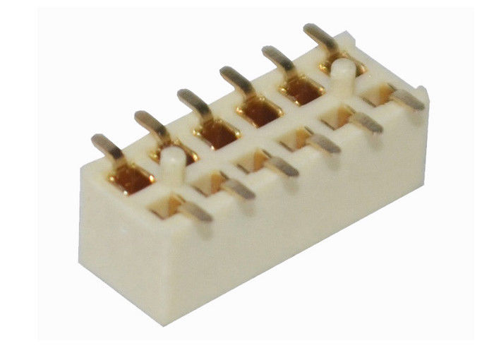 12 tipo dual de SMT de la fila del PWB del conector del jefe del Pin de la echada femenina del conector 2.0m m