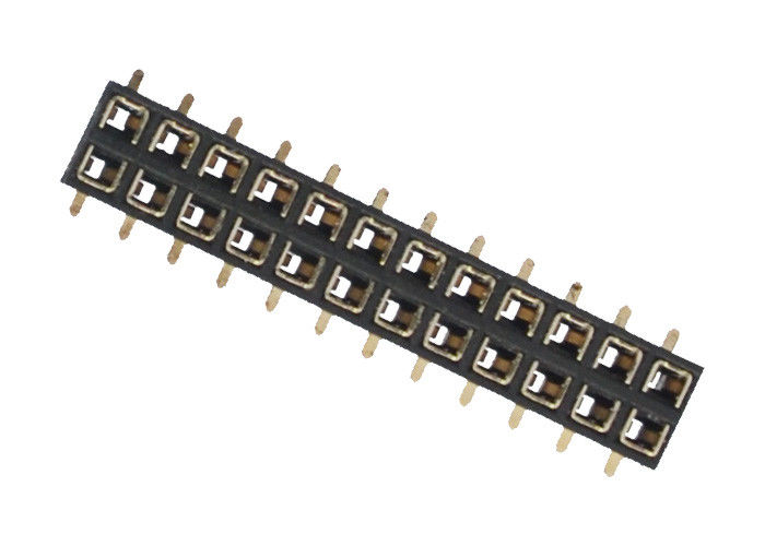 Conector femenino del jefe de SMT fila dual de la echada de 2,0 milímetros para el equipamiento médico