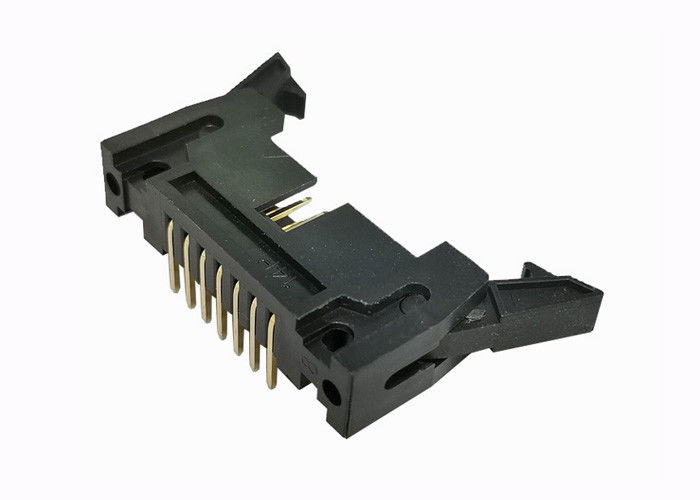 el Pin de ángulo recto del jefe 14 del Pin de 2.54m m cubrió el agujero 500V del canal del conector