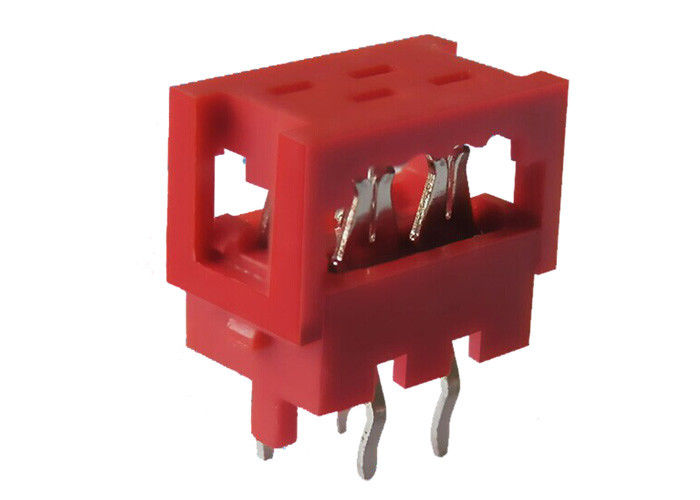 1,27 milímetros de la echada IDC del conector 4 del Pin de alambre masculino del jefe para subir al zócalo de IDC