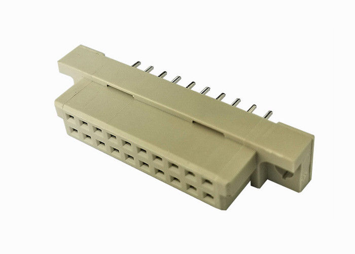 Tablero doble del conector del estruendo 41612 de la fila para subir al jefe del Pin echada de 2,54 milímetros