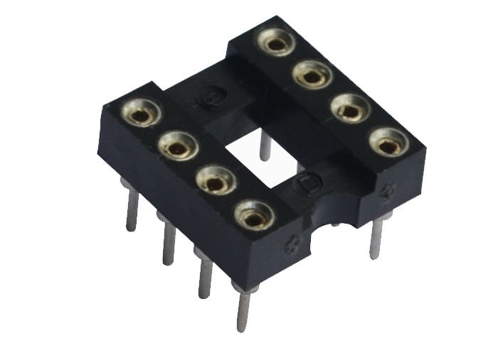 UL 94V 0 28 conector redondo del agujero 7.62m m del zócalo de IC de la inmersión del Pin a prueba de humedad