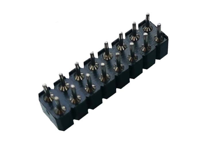Trabajado a máquina alrededor de la INMERSIÓN femenina PPS 2.54m m 180° UL94V 0 del conector del jefe del Pin