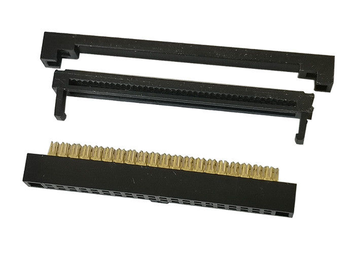 Tres alambre del conector 1.27m m del estilo IDC del pedazo para subir al contacto del bronce de fósforo