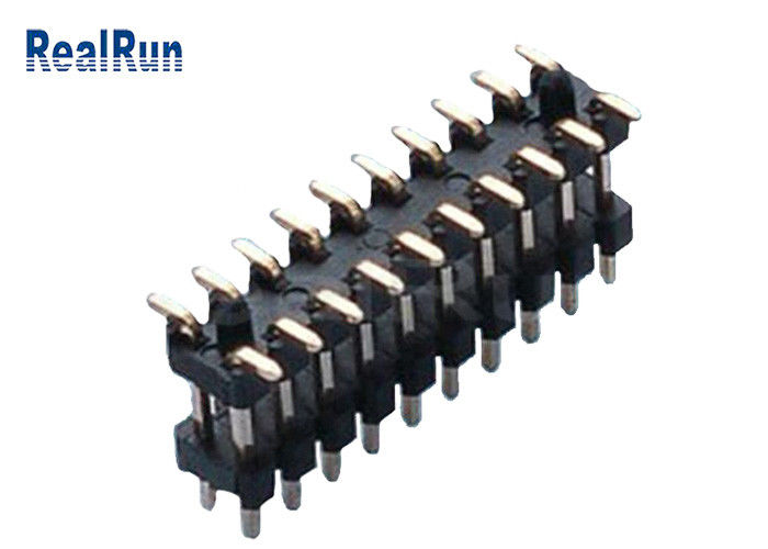 Conector dual 0.75A del jefe de la fila de SMD 100P 20 postes 1.0*1.5m m