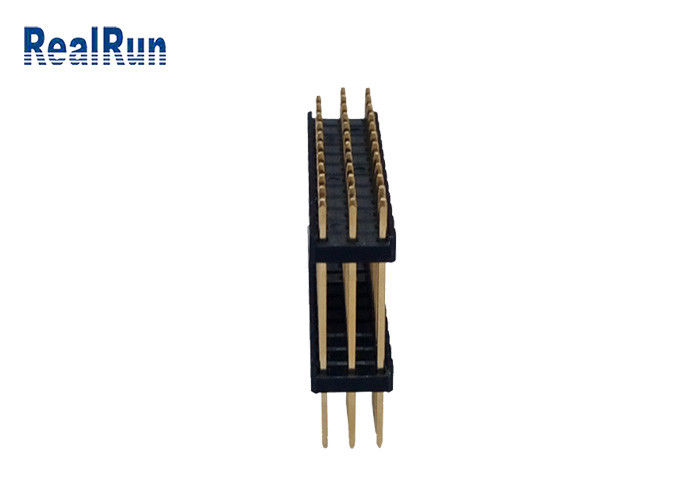 Pin plateado oro de la fila 36 del conector H2.5mm tres de la INMERSIÓN de 3.0Amp PBT