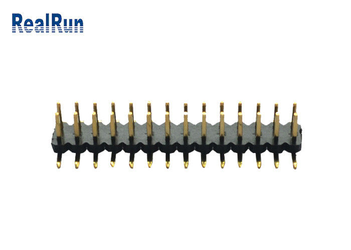 Conector de cobre amarillo del jefe de la fila del doble de ISO9001 3.0A Pin Header Connector PA6T