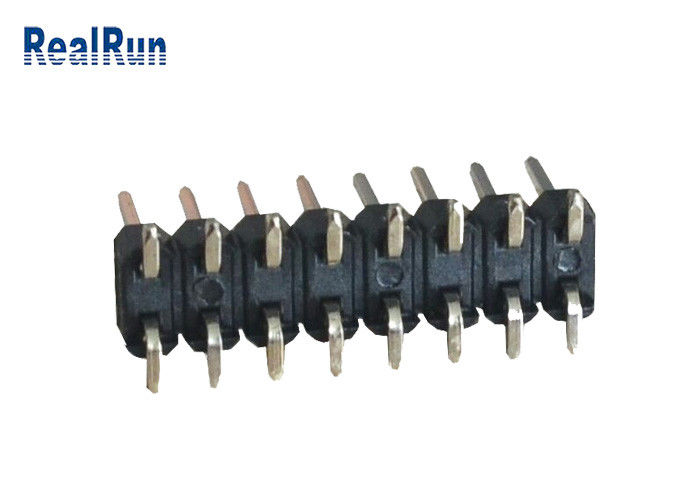 Echada 2.54m m UL94V-0 del SGS PA6T 16 Pin Header Connector Dual Row