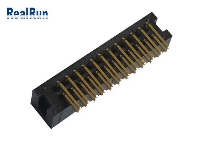 Pin YA MONTADO de cobre amarillo DC3A LCP del conector UL94V-0 PBT del jefe de la caja de PA6T 24