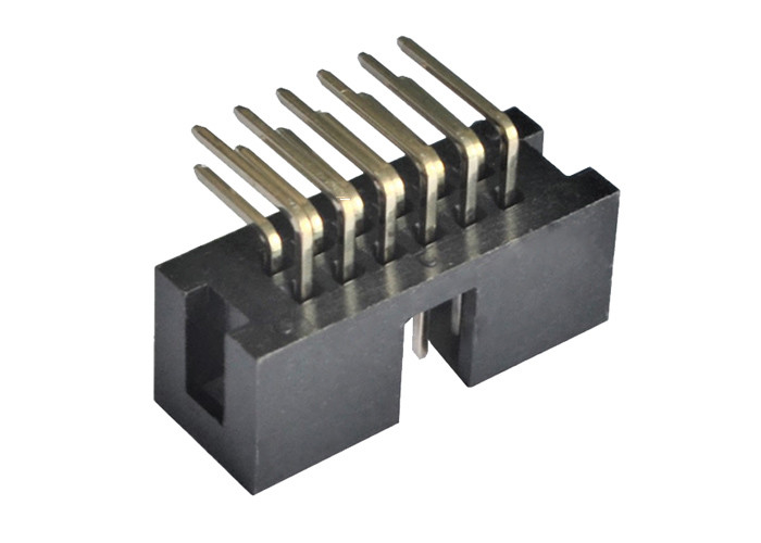 conector de ángulo recto de SMT de la caja del jefe de 2x6 IDC del jefe de la echada masculina del conector 2,54